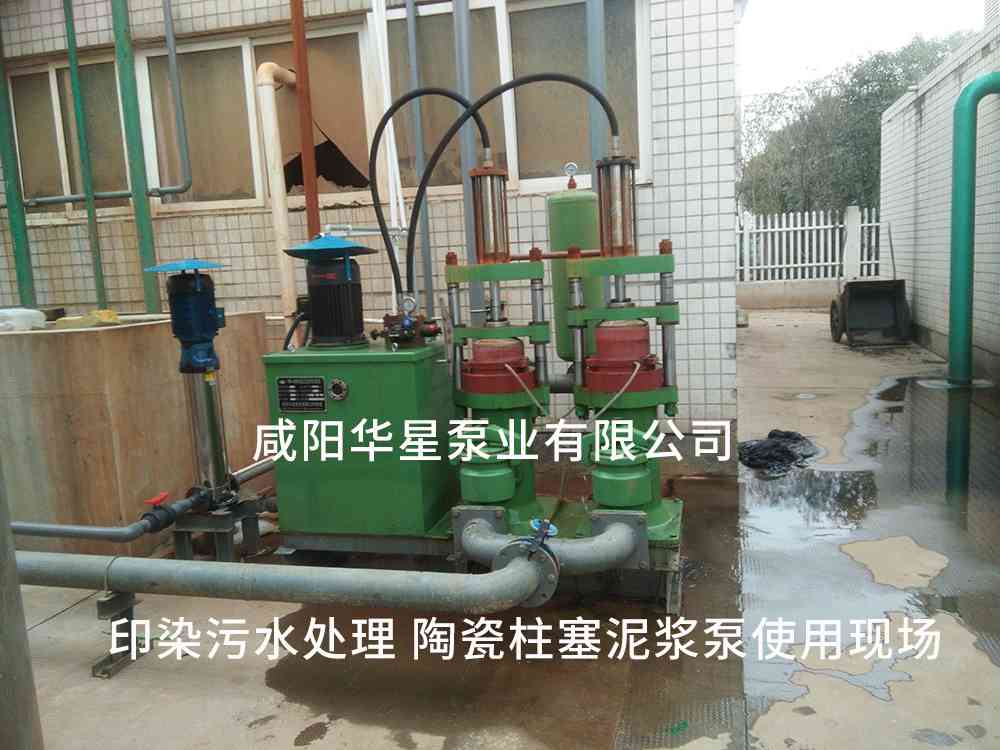印染污水處理廠使用YBH250-30節(jié)能柱塞泥漿泵客戶案例-第二個現場